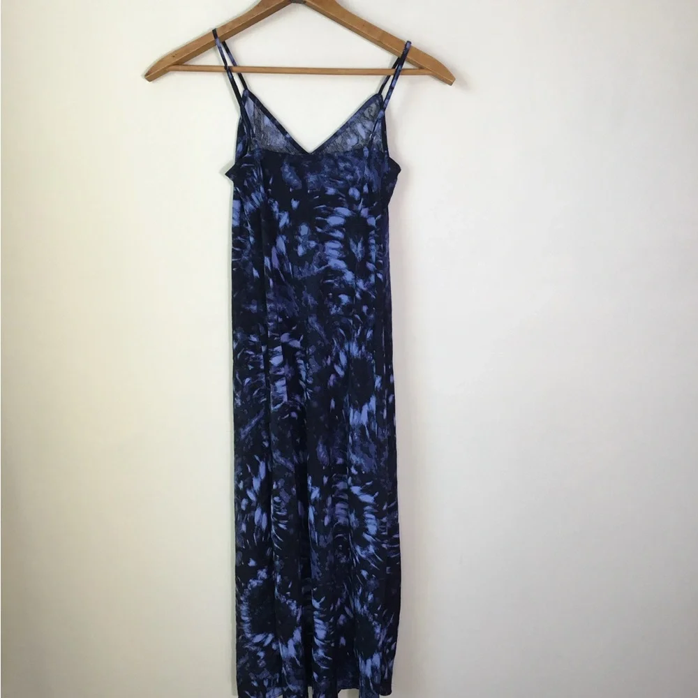 Gap Blue Tie Dye Slip MIDI Dress